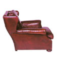 Churchill armchair in leather