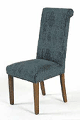 Scroll back Leather Dining chairs